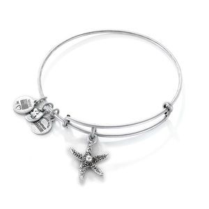 NWT Alex and Ani Starfish Charm Bracelet Silver